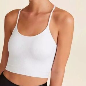 Alala White Ribbed seamless tank
